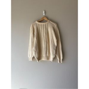 Cream Cable Knit Sweater